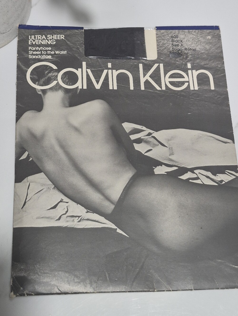 Calvin Klein Black Sheer Pantyhose Packaging